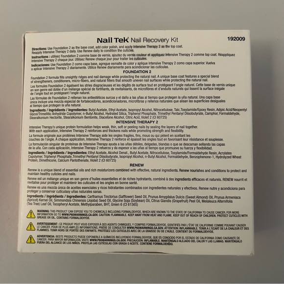 ✖️SOLD✖️ New! Nail Recovery Kit - Nail Tek - Picture 3 of 4